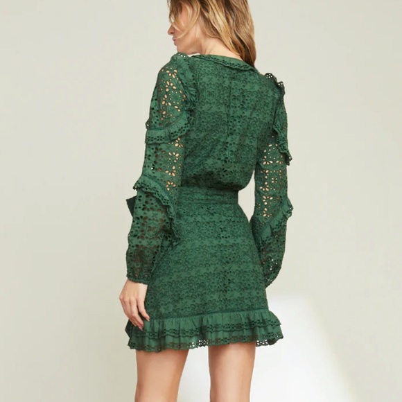 Veronica Beard Green Eyelet Dress - Picture 5 of 5